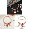 Minnie Mouse Cartoon Adjustable Beaded Bracelet For Gift Travel Souvenir