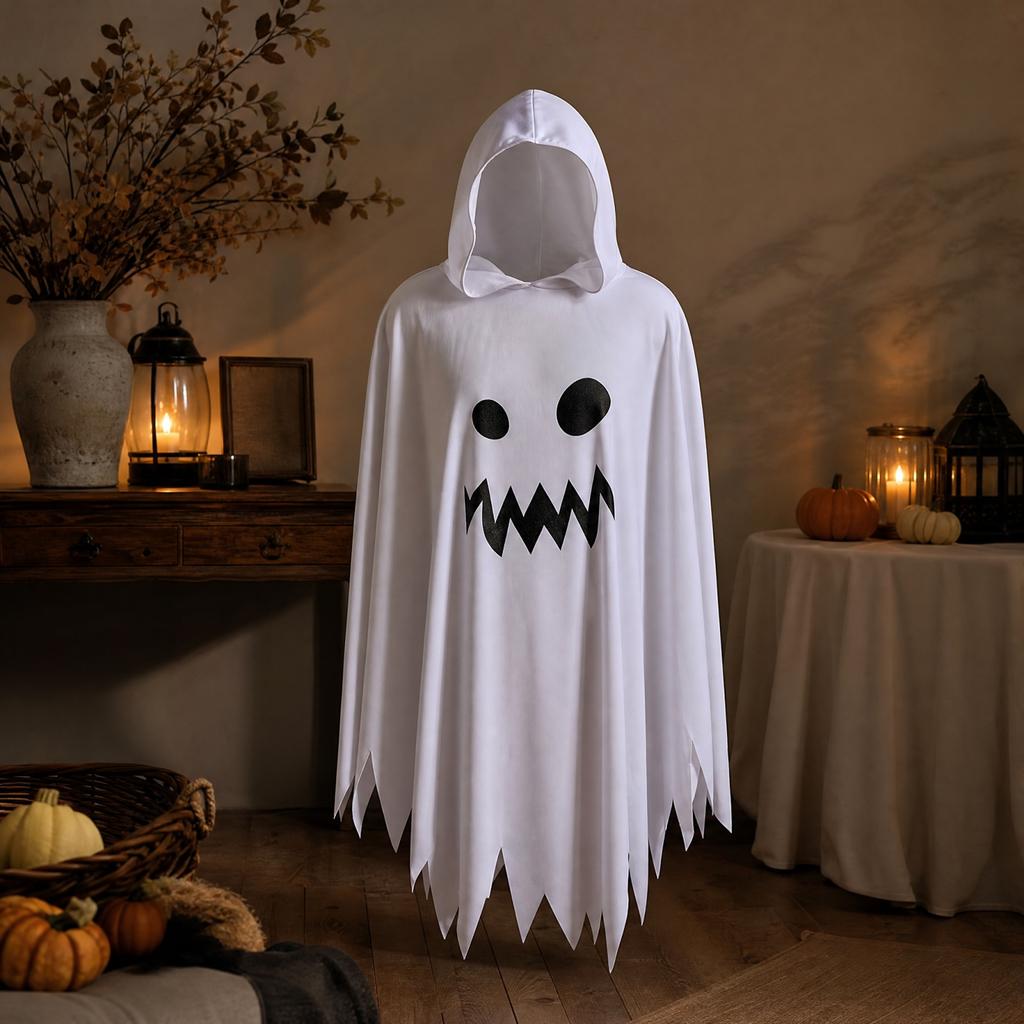 Kids Halloween Face Cape Costume for Party Dress Up and Family Matching