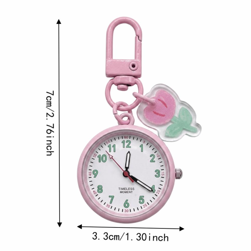 Easy Reading College Cute Backpack Pendant Portable Time-Telling Wall Clock Decoration Daily Wear
