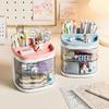 2 Layers Jewelry Organizer Plastic Transparent Hair Ring Display for Dressing Table Cute Children's Hair Accessories Storage Box