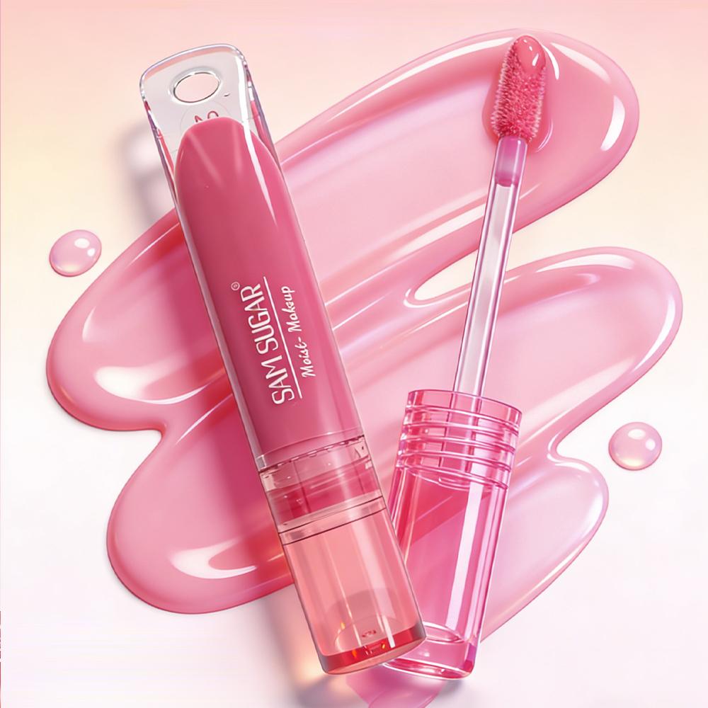 Lucidalabbra Perla Specchio Rossetto Idratante a Lunga Tenuta Lucentezza Glitter Smalto Non Si Attacca alla Tazza Jelly Pout Tinta Labbra Trucco