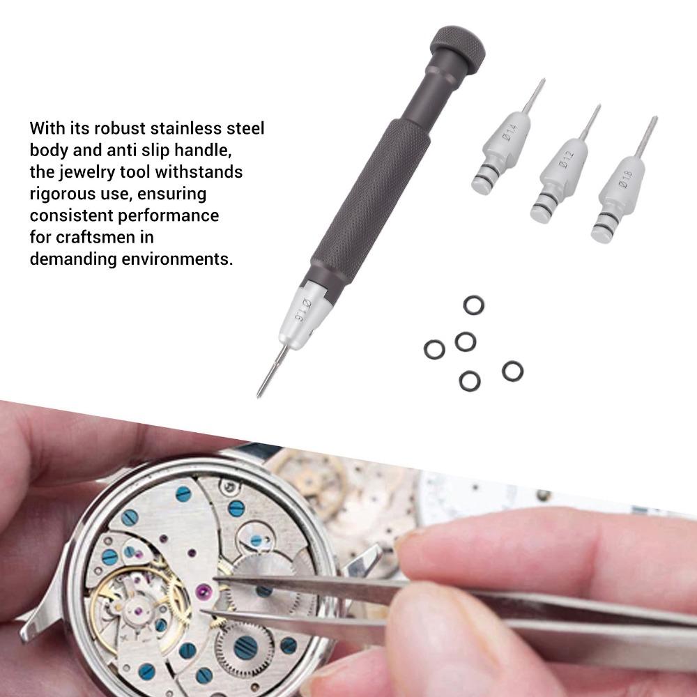 Graues Uhrenschraubendreher-Set Stahl Präzisionsschraubendreher-Kit für Schmuckreparatur