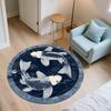 Yin-Yang Fish,Round Area Rug,Carpet Rug for Living Room Bedroom Sofa Playroom Decor,Non-slip Floor Mat