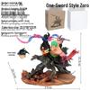 One Piece Flowing Zoro One Sword Style Double-Headed Sculpture Model