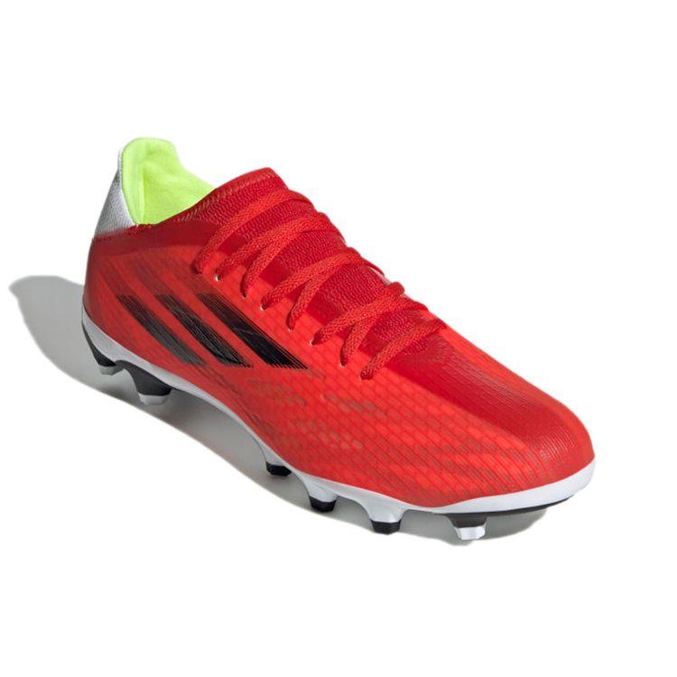 Adidas X Speedflow Round Toe Lace-Up MG (Rubber Short Studs) Artificial Turf Fabric PU Leather Non-Slip Wear-Resistant Soccer Shoes FY3269