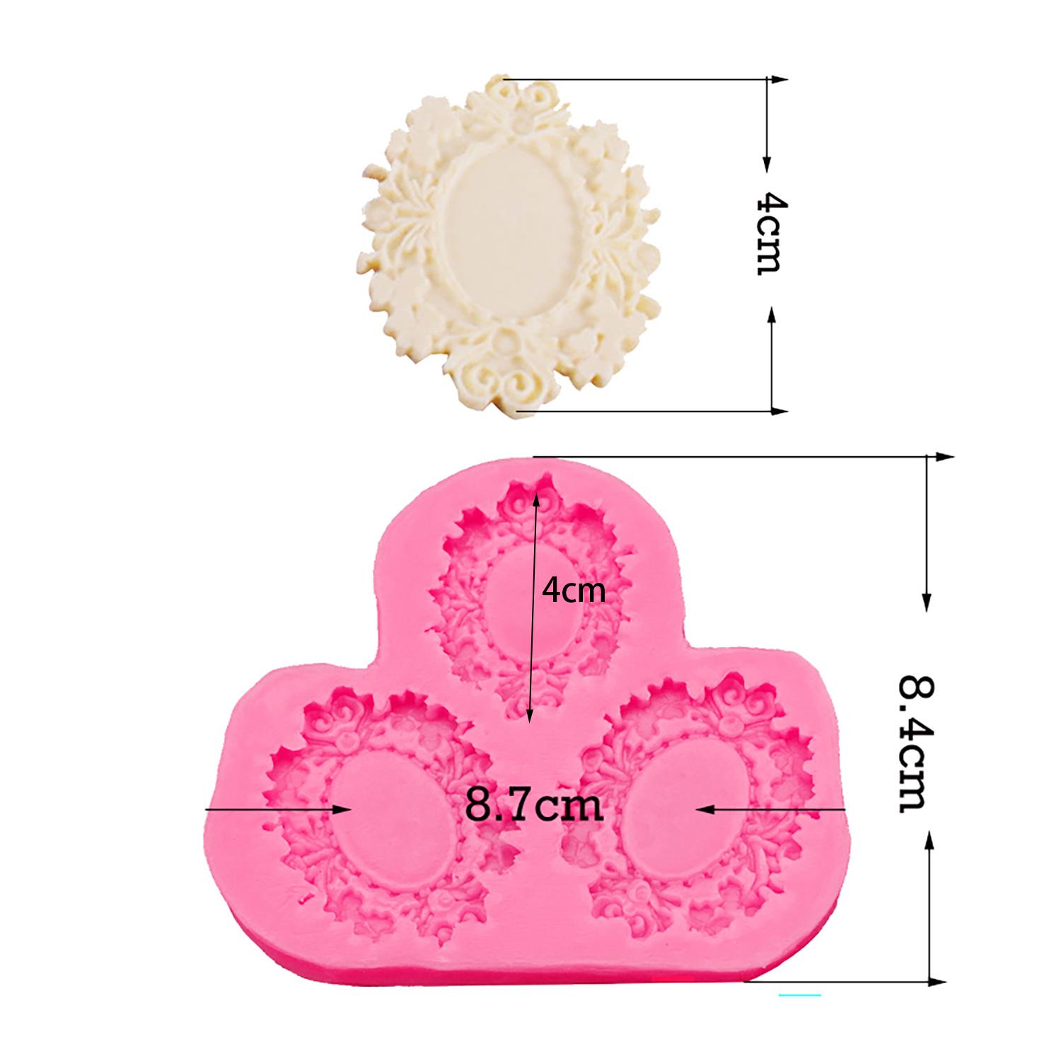 

Овальная рамка силиконовая форма для шоколадных кексов Sugarcraft форма для выпечки помадка инструменты для украшения торта