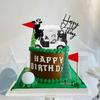 Decorazioni per Torta da Golf Direzione Il Green Topper per Torta Decorazioni di Compleanno per Golfisti con Carrello Bandierina Palla da Golf per Uomini Sport