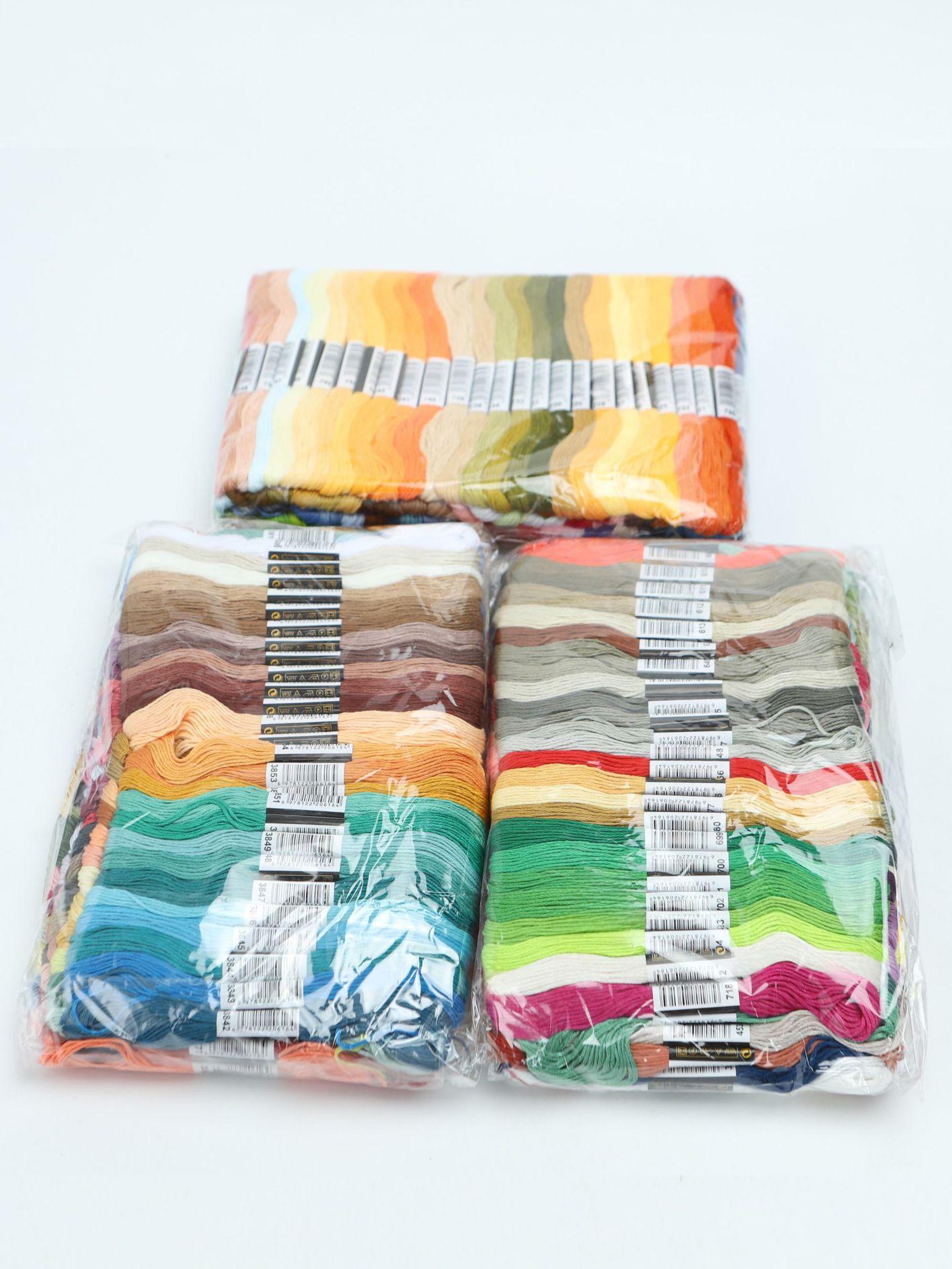 Нитки для вышивки крестом Мулине: Полиэстер-хлопок, от 50 до 447 цветов, по 8 метров каждый 447 colors