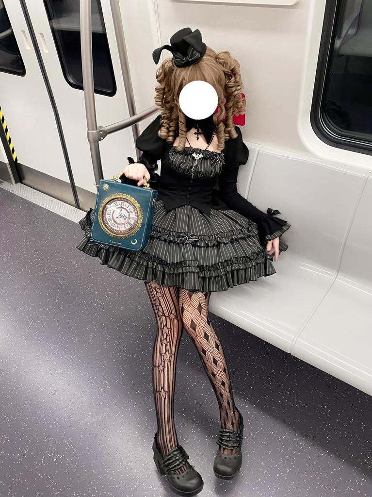 XHSUKADO Gothic Lolita Mini and Gothic Includes Top and Cosplay Faux Christmas Long Size 2-Piece Set Shirt, Skirt, Bottoms. Women's Outfit.