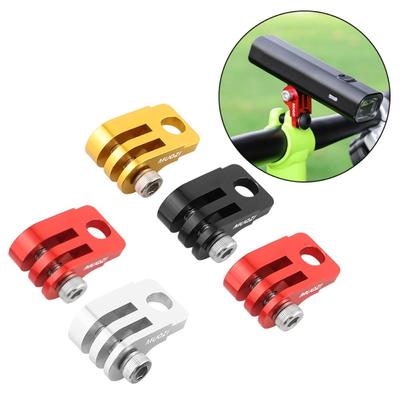 Aluminium Alloy Bicycle Front Light Holder Lamp Bracket Modification Bike Front Light Bracket Adjustable Adapter