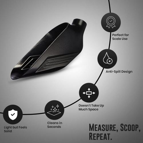 Rattleware Bean Scale Coffee Scoop, Black