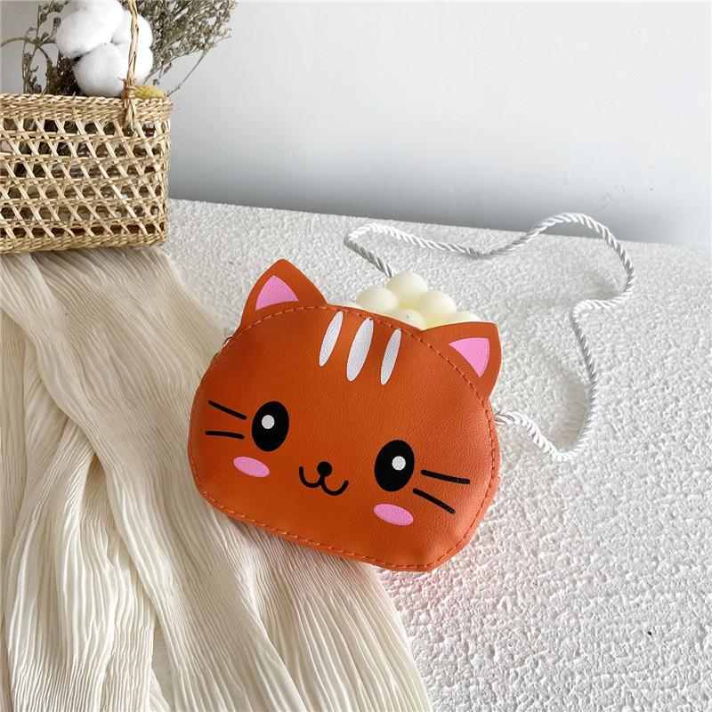 Bag Cat Crossbody Polychrome Children Cartoon Mini Shoulder Bag Shopping Wallet