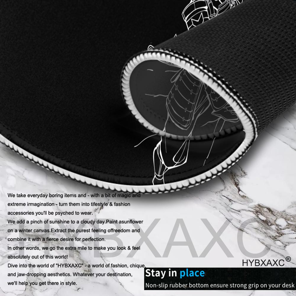 HYBXAXC Kurosun The Big Three Large Mouse Pad Samurai Gaming Mousepad Gamer Desktop Decoration Office Non-Slip Mat Keyboard Mat