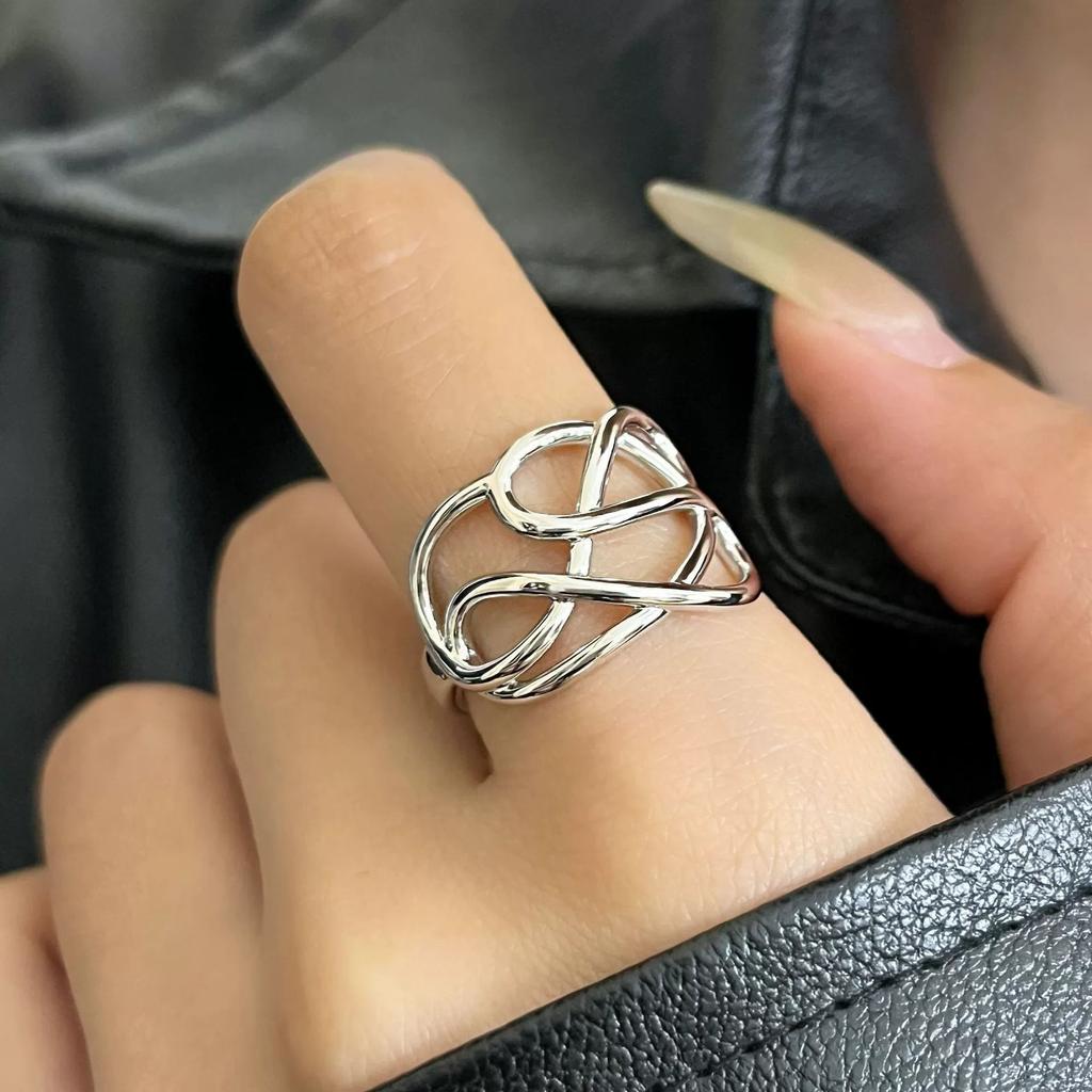 925 Silver Rings for Women Couple Minimalist Handmade Simple Blue Stone Star Ring Party Jewelry Gift Prevent Allergy