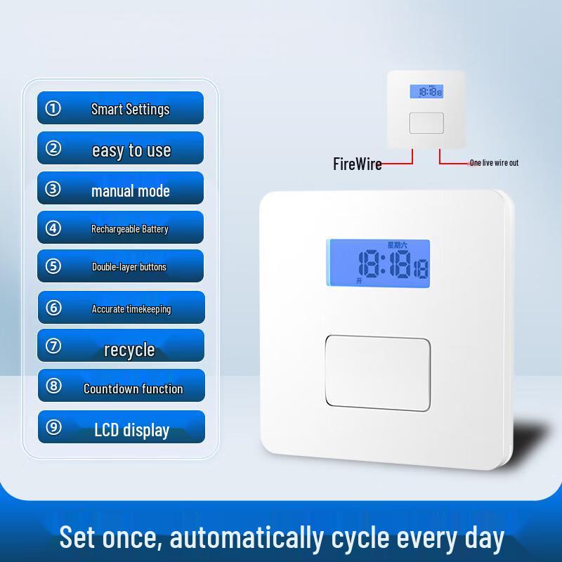 Smart Wall Timer Switch for Lights