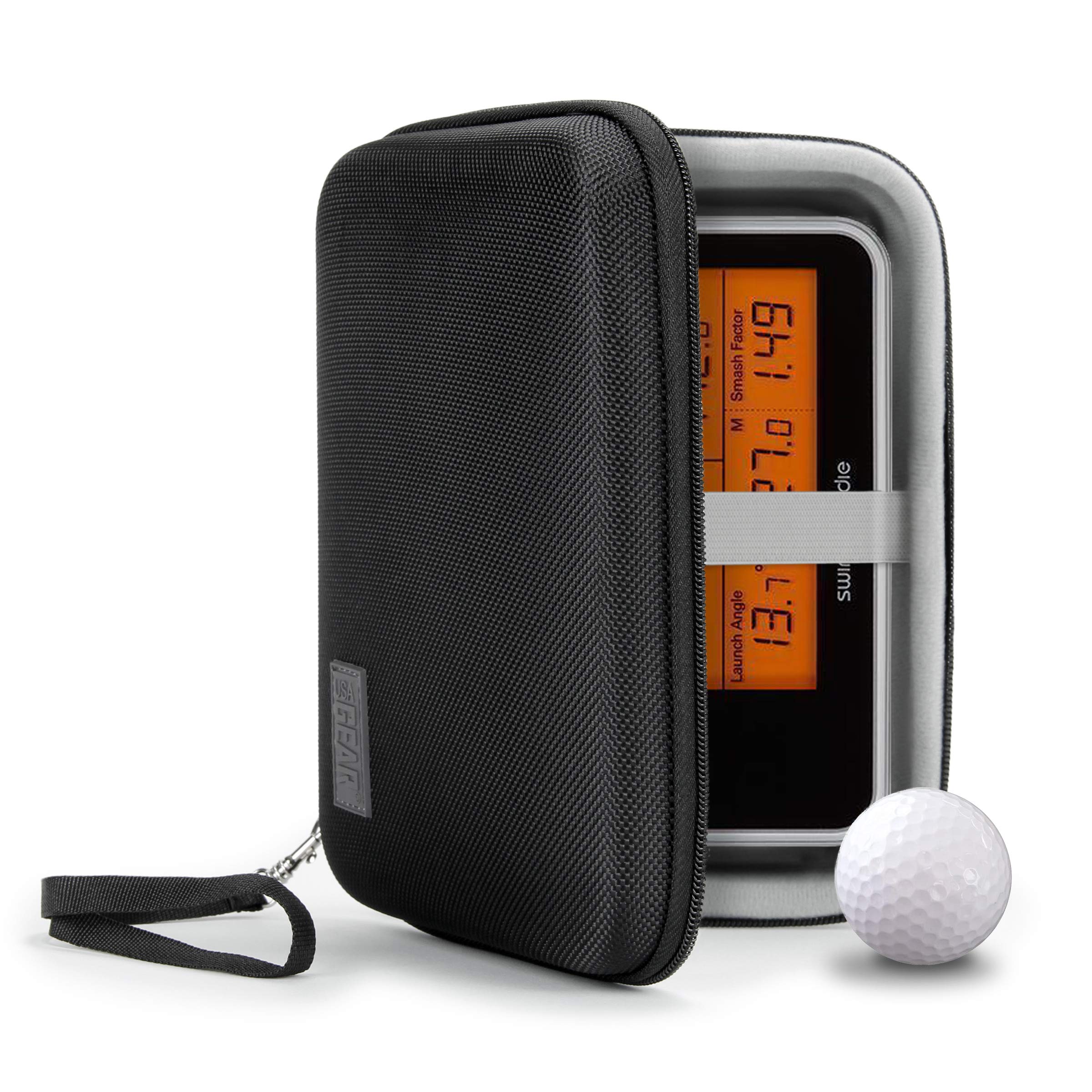 

USA Gear Golf Launch Monitor Swing Caddy Hard Case водонепроницаемый внешний вид Совместимость с Swing Caddie Voice Garmin R10 и Case, - Устойчив к царапинам