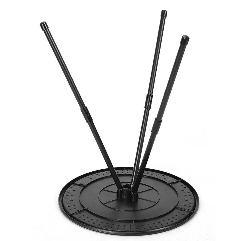 Venkovní přenosný skládací stůl Ultralehký kempingový trojnohý podpěrný malý kulatý stůl Nastavitelný stůl Židle Jednoduchý čajový stolek