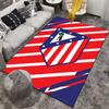 Red White Blue Striped Shield Decor Suitable As a Non-slip Mat for the Living Room or Bedroom Sofa