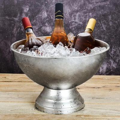 1 UNIDS Cubo de Champán 304 Acero Inoxidable Cubo de Hielo Tubo de Gránulos Barril de Champán Barril de Vino Helado
