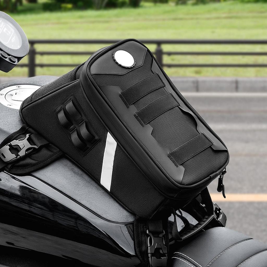 5L Portable  Motorcycle Fuel Tank Bag Universal Motorbike Riding Cycling Tool Backpack Anti-Slip Reflective ATV Tank Bag