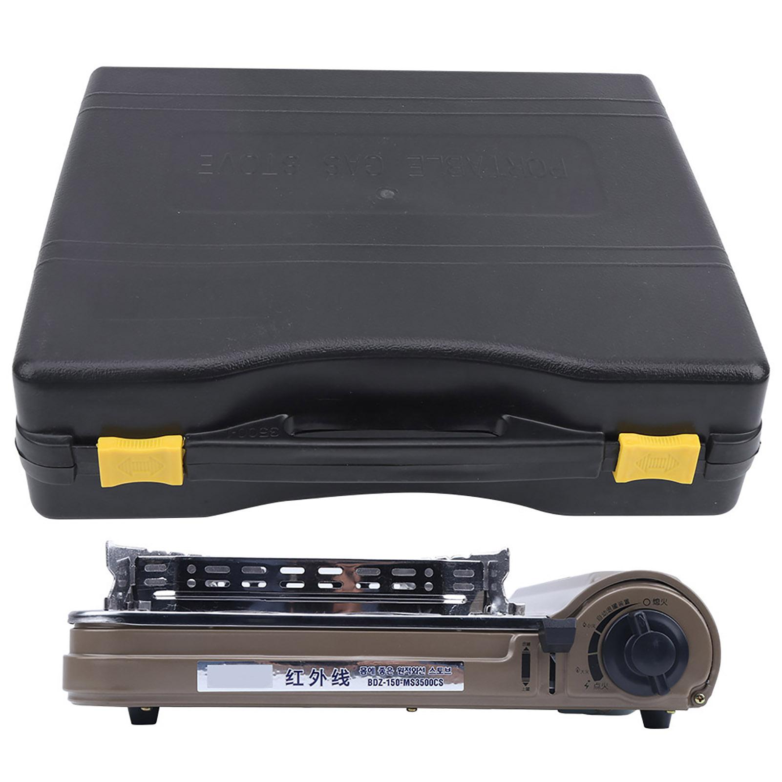 

MS3500CS Кемпинговая бутановая портативная газовая плита для улицы, ветрозащитная, портативная плита для барбекю(Кофейное серебро )