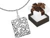 Short Silver Oxidized Openwork Women' Necklace Flowers Choker 38cm