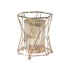 Elegant Iron Art Vase with Geometric Design for Romantic Candlelight Dinners & Stylish Home Decor, Perfect for Artificial Flower Arrangements