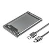 Modern 2.5Inch External Enclosure for 2.5In HDD with Shockproof Design and Not Required Tool Wide Compatibility