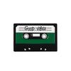 Retro Cassette Tape & Vinyl Record Skull Hand Enamel Pin Brooch
