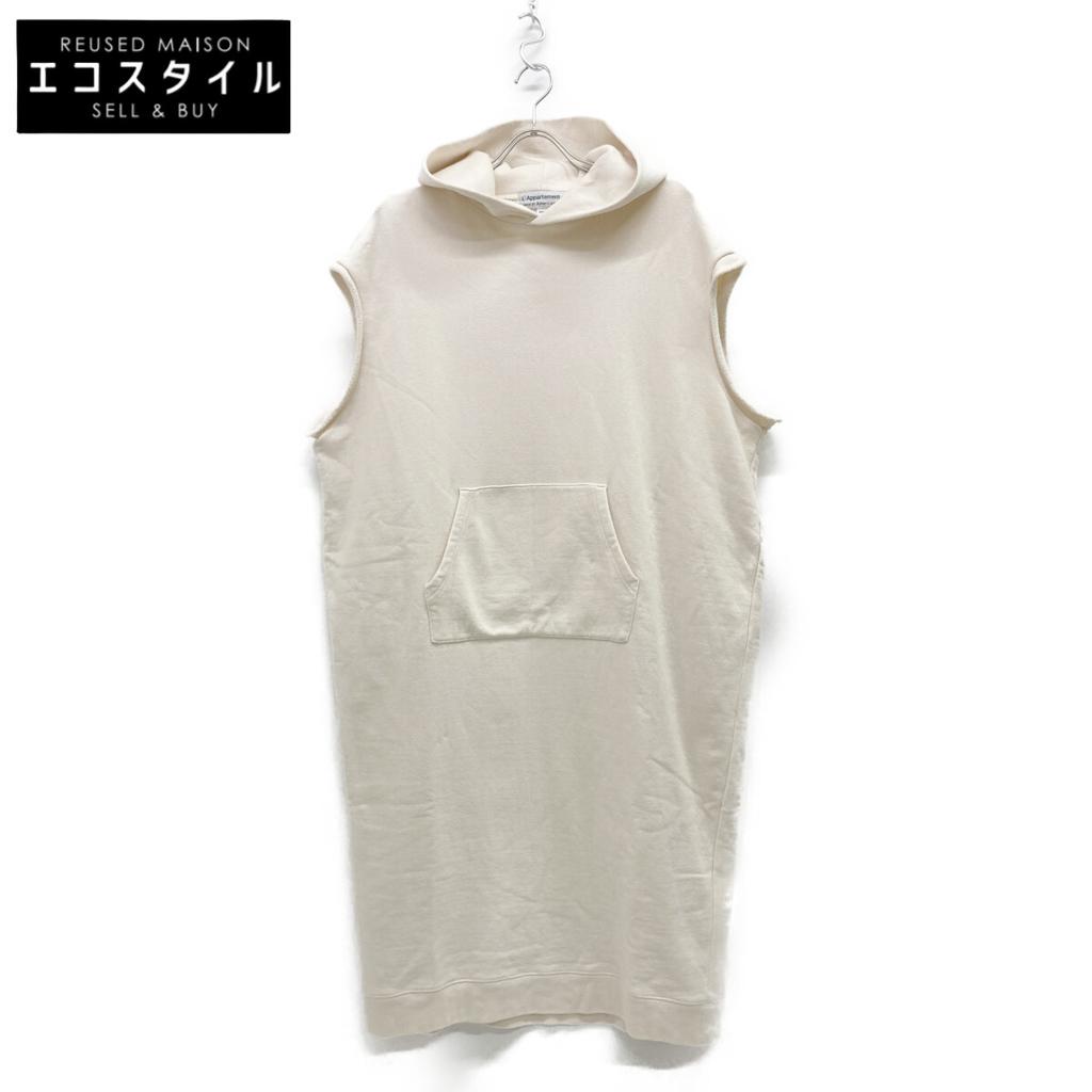 AMERICANA × Apartmont Exclusive Sleeveless Hoodie Sweat Dress Dress F IvoryUsed