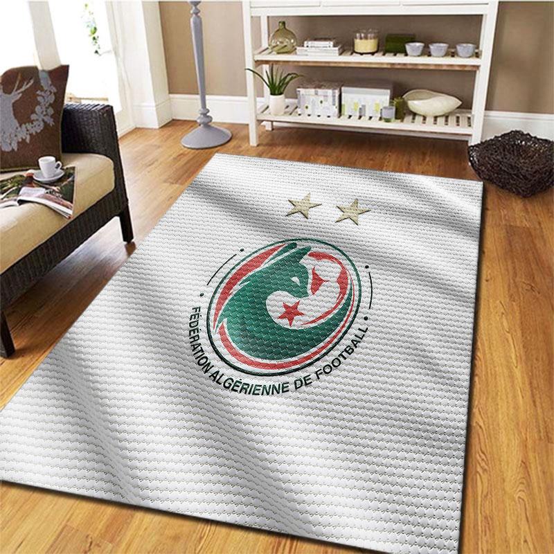 Algeria National Football Carpet Rug for Living Room Bedroom Home Sofa Decoration,Kids play Non-slip Floor Mat