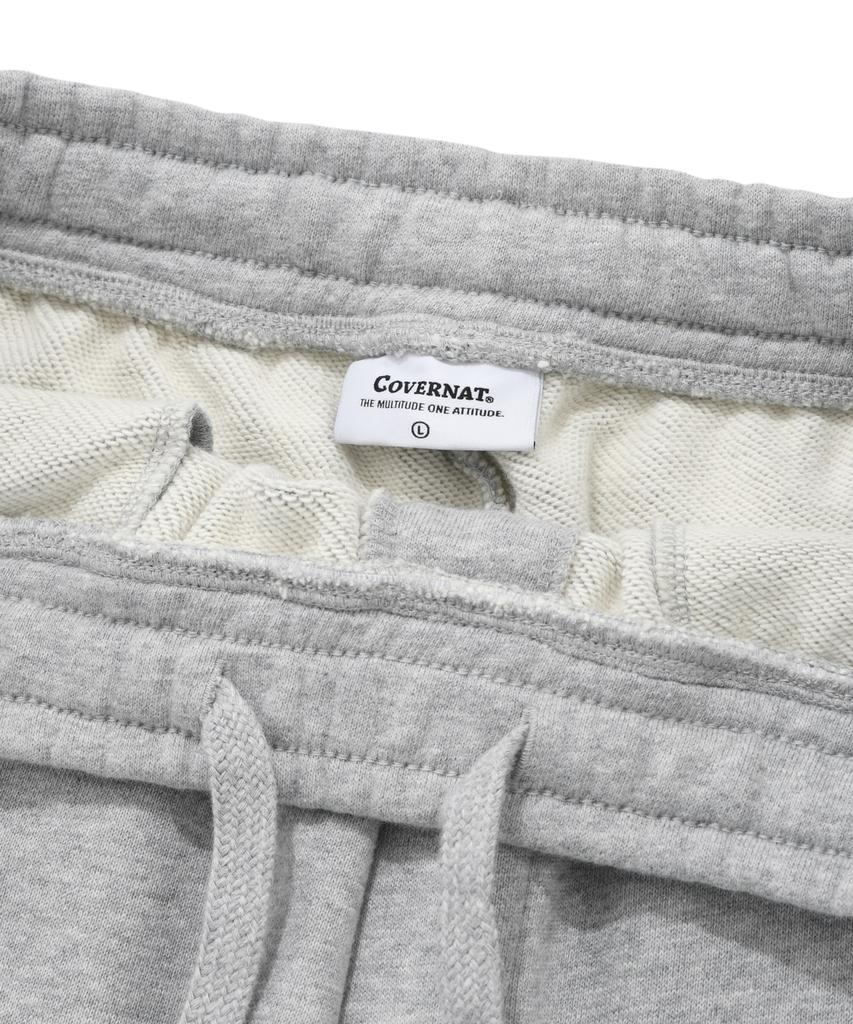 COVERNAT Authentic Logo Sweat Jogger Pants Melange Grey