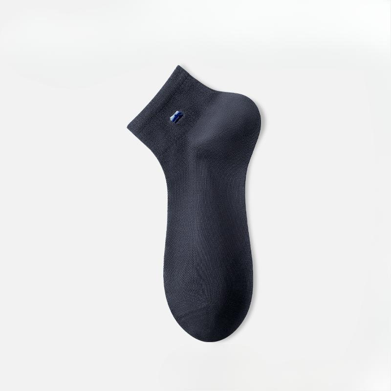 

Мужские весенне-летние тонкие сетчатые дышащие влагоотводящие антибактериальные прохладные носки 1 pair темно-синий