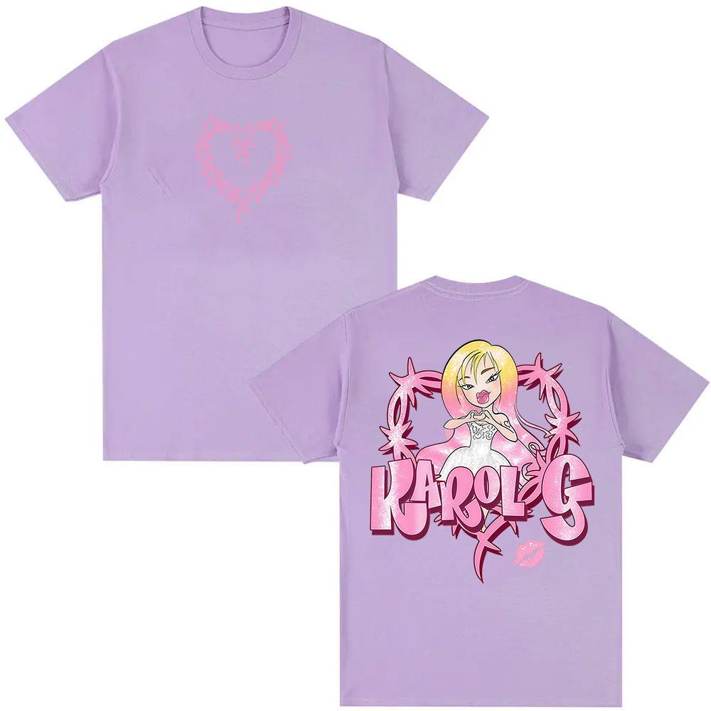 Karol G Album 2025 Graphic TShirt Men Women Kawaii Clothing Short Sleeve Tshirts Retro High Quality Fashion T Shirt Streetwear