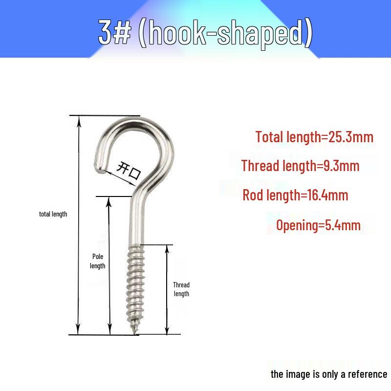 Nickel-Plated Self-Tapping Eyelet Hook Screw