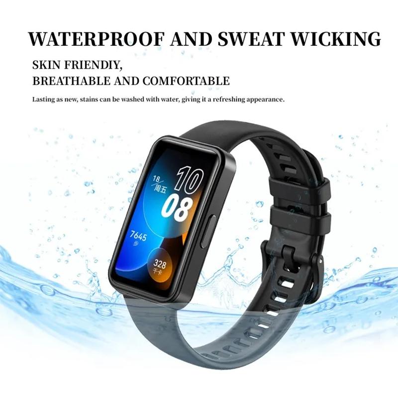 Silicone Strap for Huawei Band 8 Smart Watch Replacement Wristband Soft TPU Sport Bracelet for Huawei Band8 Watch Accessories