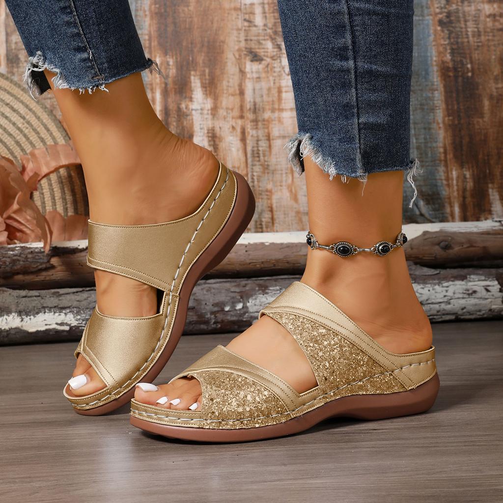 Ladies Summer Shoes Women Wedges Slippers Bohemian Sandals High Heel Sandals For Women High Heel Sandals For Women Summer