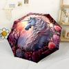 Unicorn Cosmic Spiral Automatic Umbrella Sturdy 8-Rib Shaft Sturdy Construction All-Season Travel Outdoor Accessory