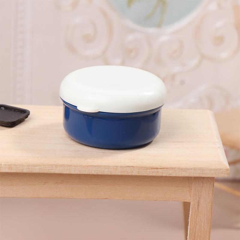 1:12 Scale Dollhouse Kitchen Lunch Box Simulation Plastic Storage Box Mini Fresh Keeping Box Food Tableware Decor Toy Model