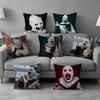 Horror Art the Clown Funnyy Pillow Cover Soft Microfiber Pillowcase Home Sofa Decor Surprise Decorative Printed