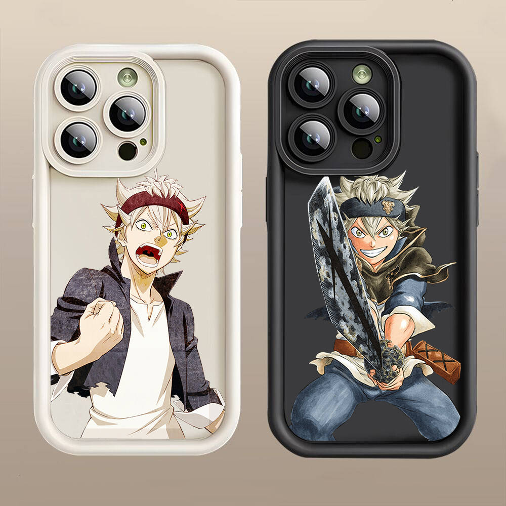 D-54 Black Clover  Case for iPhone 15 14 13 12 8 Plus Samsung S24 S23 Ultra A04S A05S Huawei P40 P50 P60 Nova 11 Pro Max OPPO A17K Reno 10