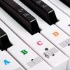 88/61/54/49/37 Key Piano Keyboard Stickers, Musical Note Stickers, Full Set, 88 Keys, Peelable, for Beginners, Piano Practice, Finger Practice