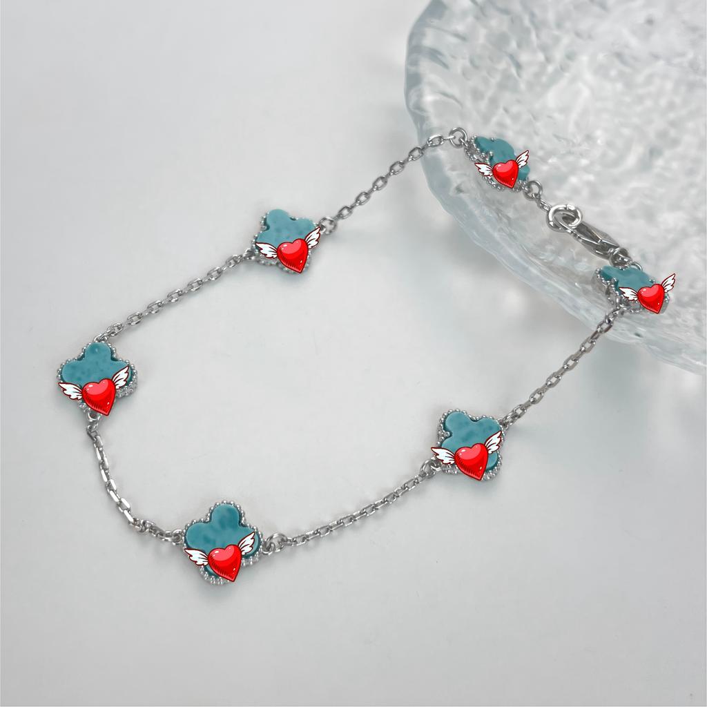 Original S925 Sterling Silver 18K Gold Plated Four-Leaf Clover Bracelet Six-flower Can Request Van the Catalog Cleef From Seller