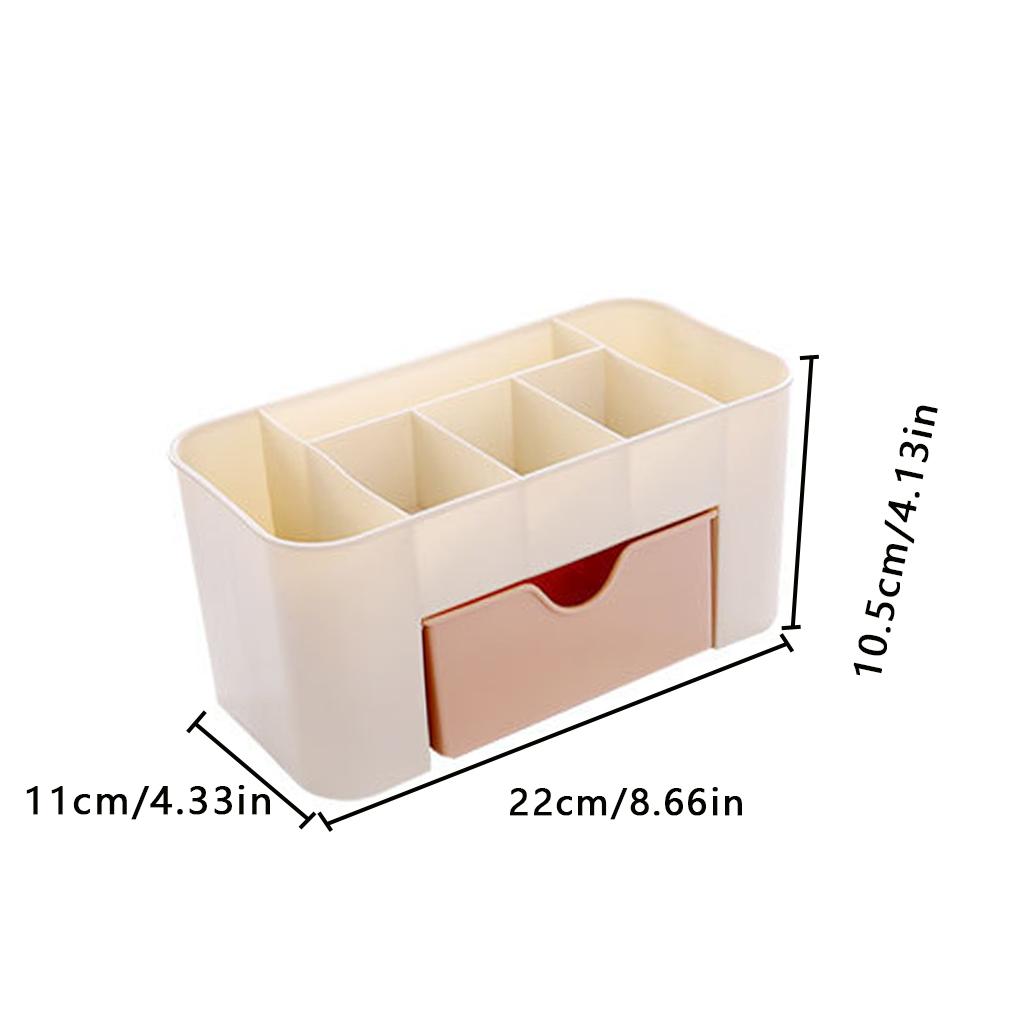 Drawer Type Cosmetics Storage Box Dormitory Office Plastic Sundries Organizer Stationery Case