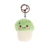 Soft Kawaii Mushroom Plush Keychain Cute Cupcake Teacup Design Mini Keyring Bag Pendant for Girls Daily Use