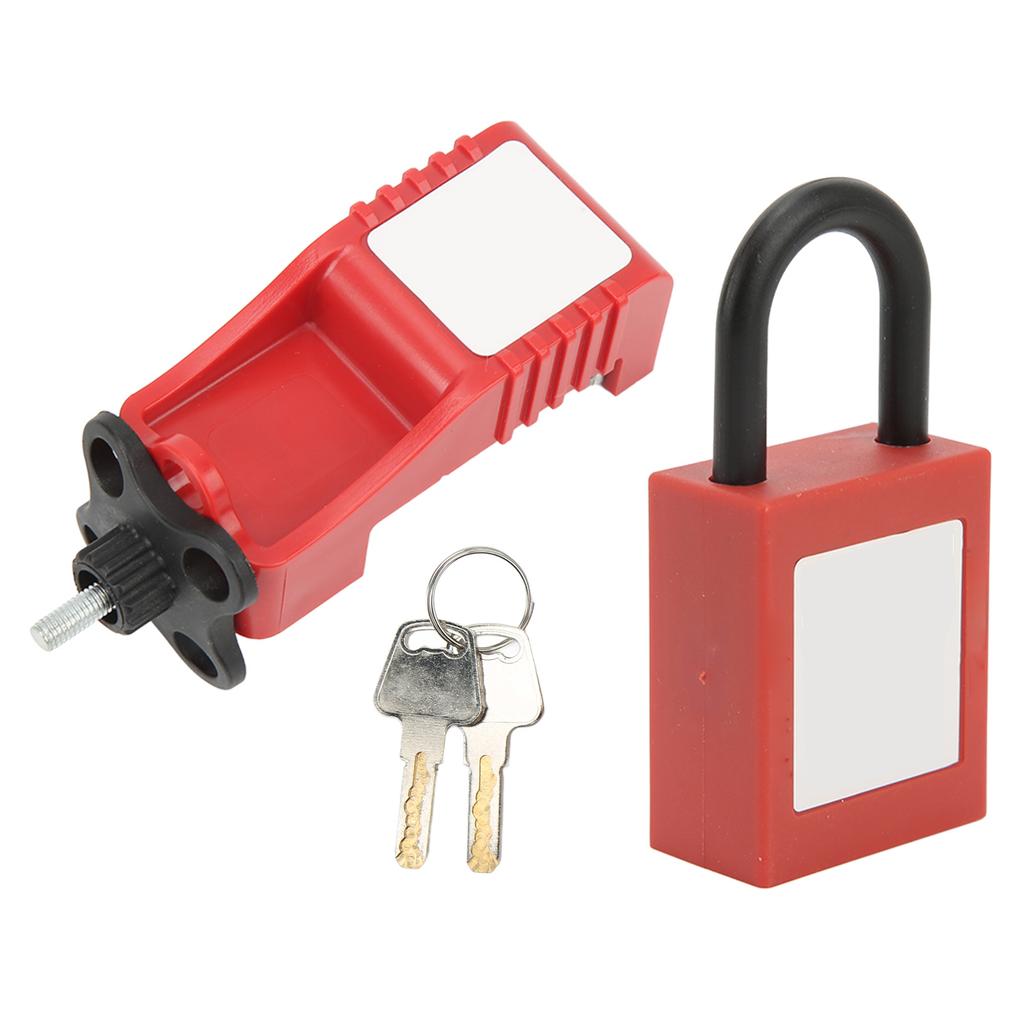 Lock Circuit Breaker Lockout Alloy Serrated Nylon Padlock 25mm Lockhole Lockout Tagout Device