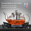 Teiera in vetro resistente al calore da 400 ml/600 ml/800 ml/1000 ml, teiera per caffè, bollitore per tè Puer con infusore