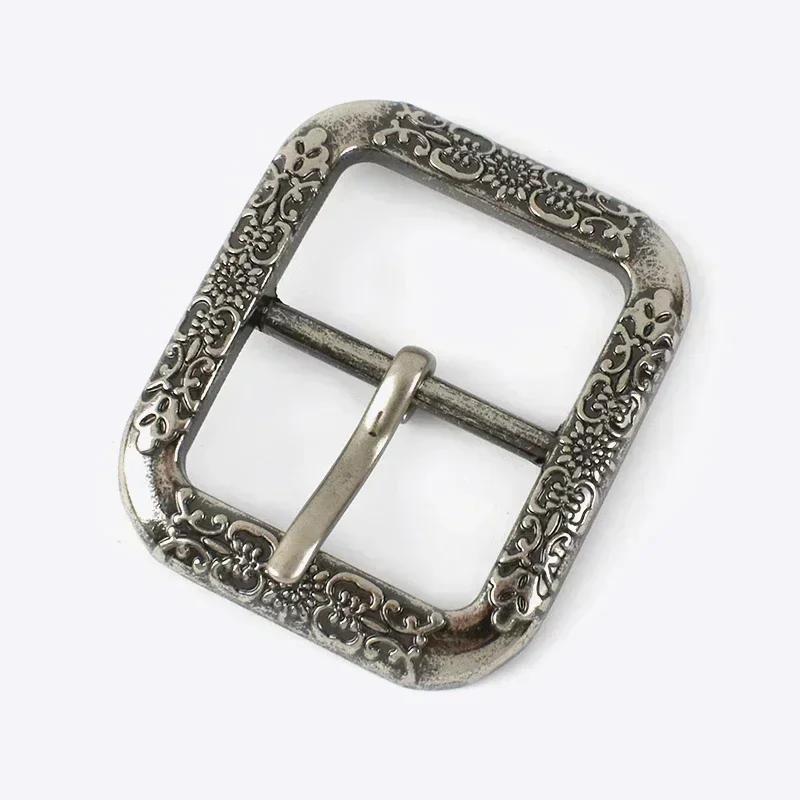 1/2 Stück Deepeel 35/40mm Vintage Metall Taschengurt Schnalle Antik Messing Silber Leder Verstellstift Verschluss DIY Gurtband Riemen Dekor Haken