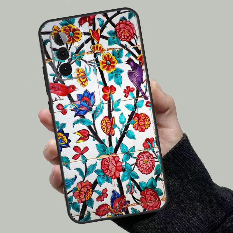 

Ancient Floral Tiles Case For Samsung Galaxy A54 A34 A14 A36 A56 A06 A13 A53 A32 A12 A22 A52 A35 A17 A16 A55 A15 Samsung A35