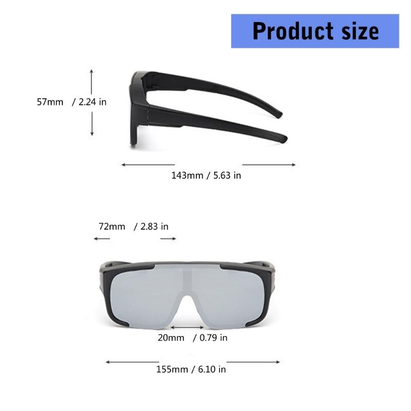 Cycling Glasses Sports Sunglasses Road Cycling Eyewear Fishing Driving Goggles Oversized Fit Over Glasses Easy To Use